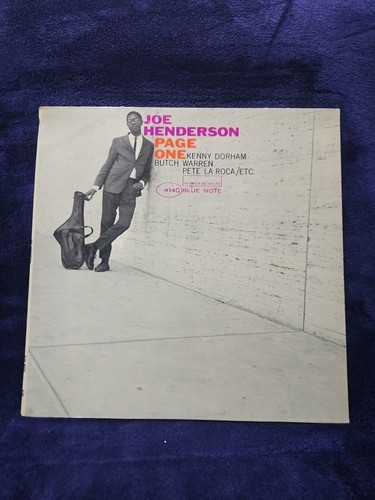 Joe Henderson- Page One- Blue Note 4140- Vinyl- JAZZ- SEE DESCRIPTION