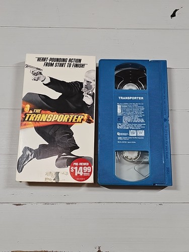 The Transporter VHS 2003 Blockbuster Blue Tape Jason Statham - Picture 4 of 5