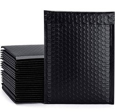 Poly Bubble Mailers Shipping Mailing Padded Envelopes Bag Self Seal 8.5x12 Black