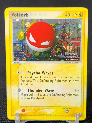 Voltorb 80/109 EX Team Rocket Returns Stamped Reverse Holo Pokemon Card - Picture 2 of 15