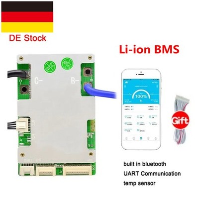 JBD Smart BMS 10S-17S 50A 80A Li-ion Bluetooth Schutz Board Common Port Teile DE