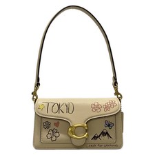 Auth COACH Tabby Shoulder Bag 20 CBK64 Beige Leather - Shoulder Bag