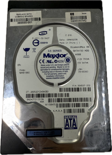 40GB Maxtor DiamondMax 8S SATA150 3.5" Internal Hard Drive - Picture 1 of 2