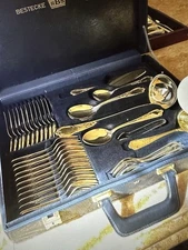 Solingen Germany Hand Forged Gold plated Silverware