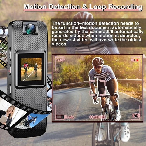 Telecamera Videoregistratore 1080P,Piccola Telecamera di Sicurezza con Portatile Notturno 7213 - Foto 6 di 6