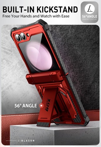 i-Blason Armorbox Builtin Screen Protector Case Stand Cover For Galaxy ZFlip 6/5 - Picture 4 of 45
