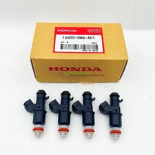 4Pcs Fuel Injectors 16450-RNA-A01 Fits For Honda CIVIC 1.8L CR-Z FIT CITY 1.5L