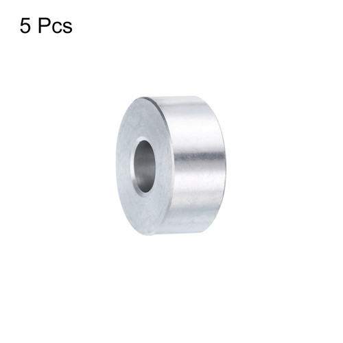 5 Stück Aluminium Abstandhalter 3/8 Zoll Bohrung x 1 Zoll Außendurchmesser x 3/8 Zoll Länge Schraube Abstandshalter Buchse - Bild 3 von 5