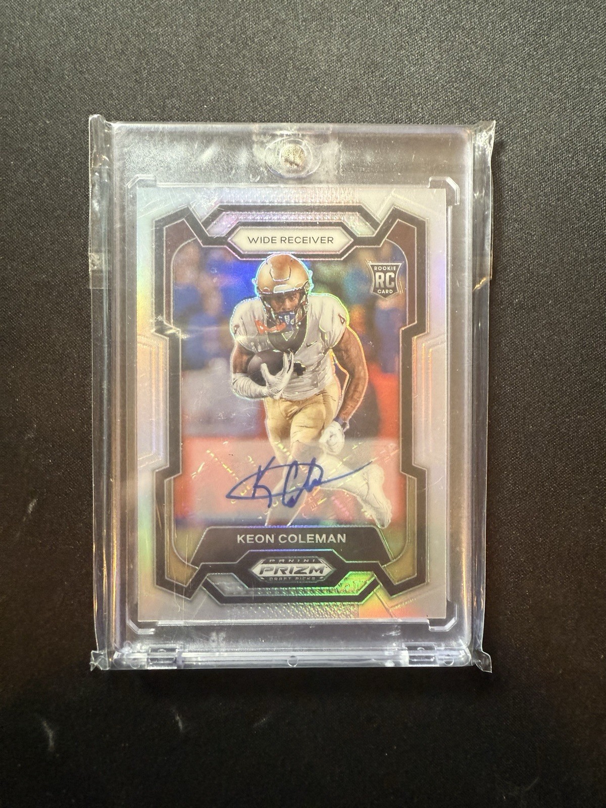 2024 Panini Prizm Draft Picks Keon Coleman Silver Prizm Auto RC
