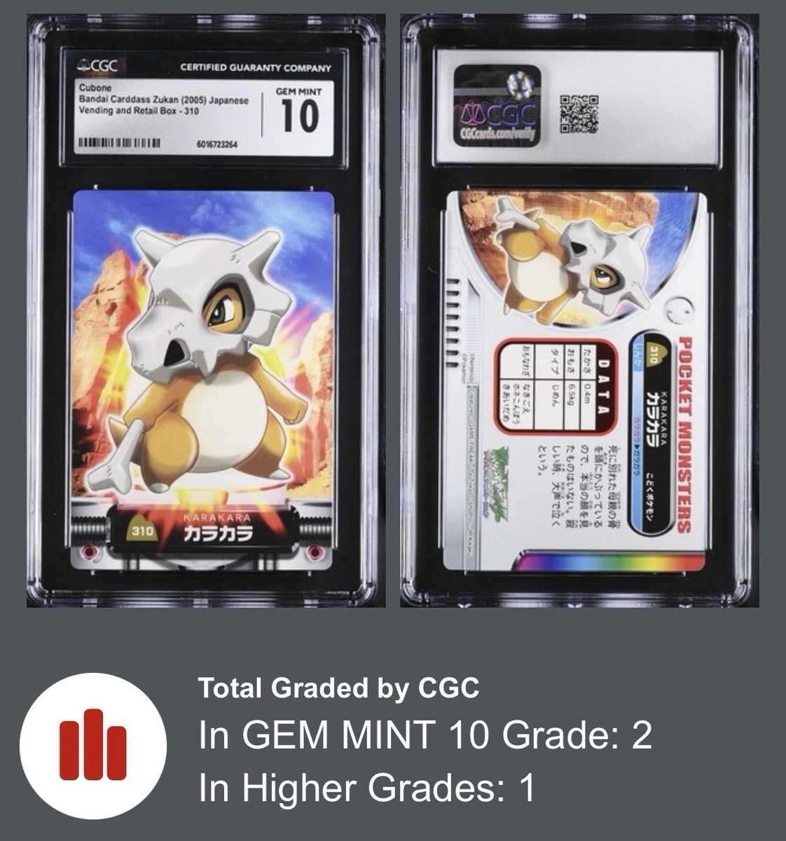 Pokémon TCG Bandai Grade 10 Individual Collectible Card Games for