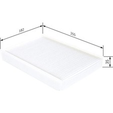 Bosch 1 987 432 272 Filter Innenraumluft für VW SKODA SEAT Innenraumfilter