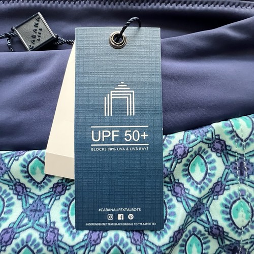 Cabana Life x Talbots Swim Skirt Skort XL Extra Large Blue $65 UPF 50+ NEW NWT - Picture 7 of 14
