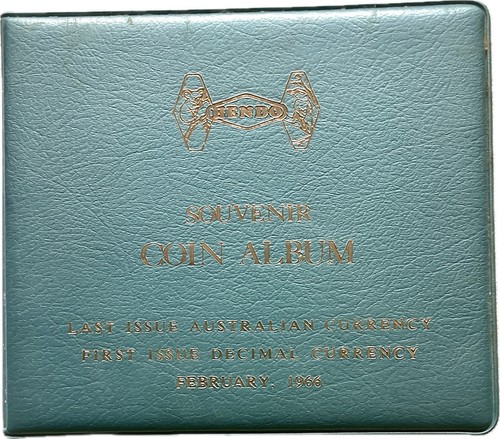 1966 Hendo Souvenir Coin Album - UNC 12-Coin Set with silver 1966 Round 50c cent - Picture 2 of 6
