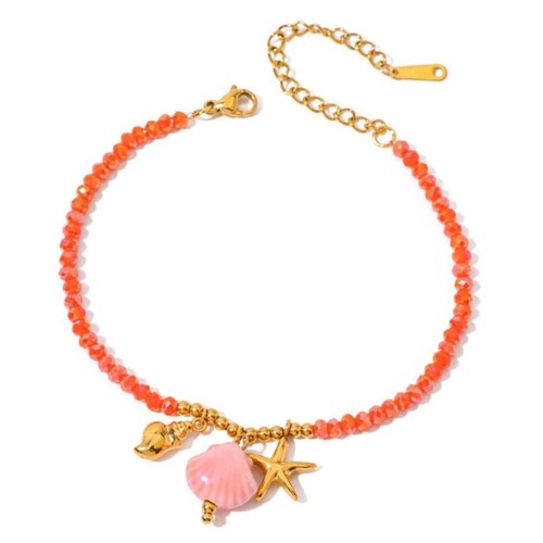 Contemporary Marine Theme Shell Bracelet Wrist Chain Accessory Jewelry - Picture 4 of 14