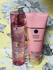 Bath  Body Works Always Fleur Luxuries Fine Fragrance Mist Body Cream 2 Pc Set
