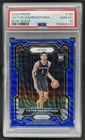 2023-24 Panini Prizm Victor Wembanyama RC Prizm Blue Wave #136 Spurs PSA 10