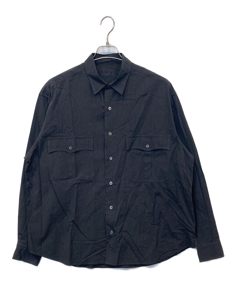 Porter Classic ROLL UP STRIPE SHIRT / striped shirt Size: M Porter Classic ROLL UP STRIPE SHIRT / striped shirt Size: M