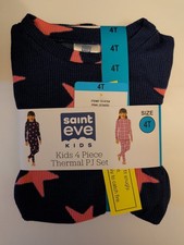 Saint Eve Kids 4 Piece Thermal Pajamas Size 4T