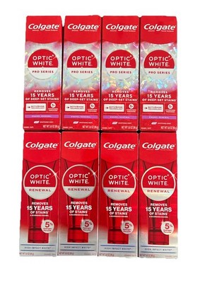 New Colgate Optic White Renewal 8 x 3 Fl Oz
