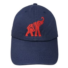 Trump Slideback Baseball Cap Blue One Size Adjustable Embroidered 6 Panel