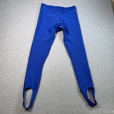 Vintage Powers Athletic Stirrup Pants Mens 34 Blue Made in USA