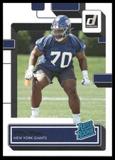 2022 Donruss #398 Evan Neal RC Rookie New York Giants