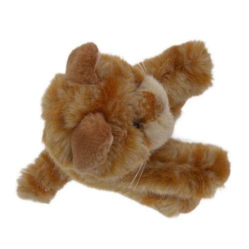 Peluche vintage Russ Whiskers 6" realistico zenzero arancione tabby gatto gattino 2480 - Foto 5 di 11