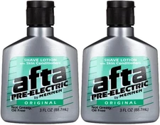Mennen Afta Pre-Electric Shave Lotion, 3 Ounce (Pack of 2) 