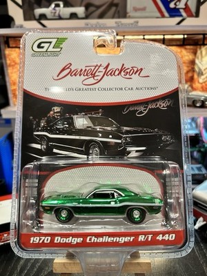 Greenlight Barrett-Jackson 1970 Dodge Challenger R/T 440 CHASE Green Chrome VHTF