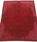 Antique French-Style Embossed Velvet Tablecloth 148x126cms