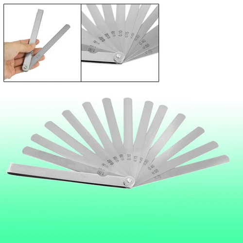 14 in 1 0.05-1.00mm Metric Gap Feeler Gauge Measure Tools 6"