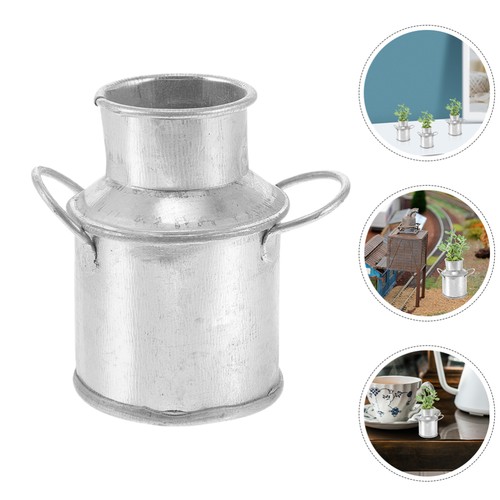 6 Pcs Gartentöpfe Mutter Mini Blumenkübel Metalleimer Mit Henkel