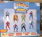 Toy Biz Marvel's Metallic Heroes Die-Cast Poseable Figures Spider-Man Set 1998