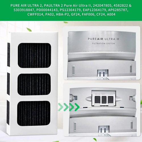 4* Refrigerator Air Filter For Paultra2, Pure Air II Fit For Frigidaire Filter - Foto 16 di 19