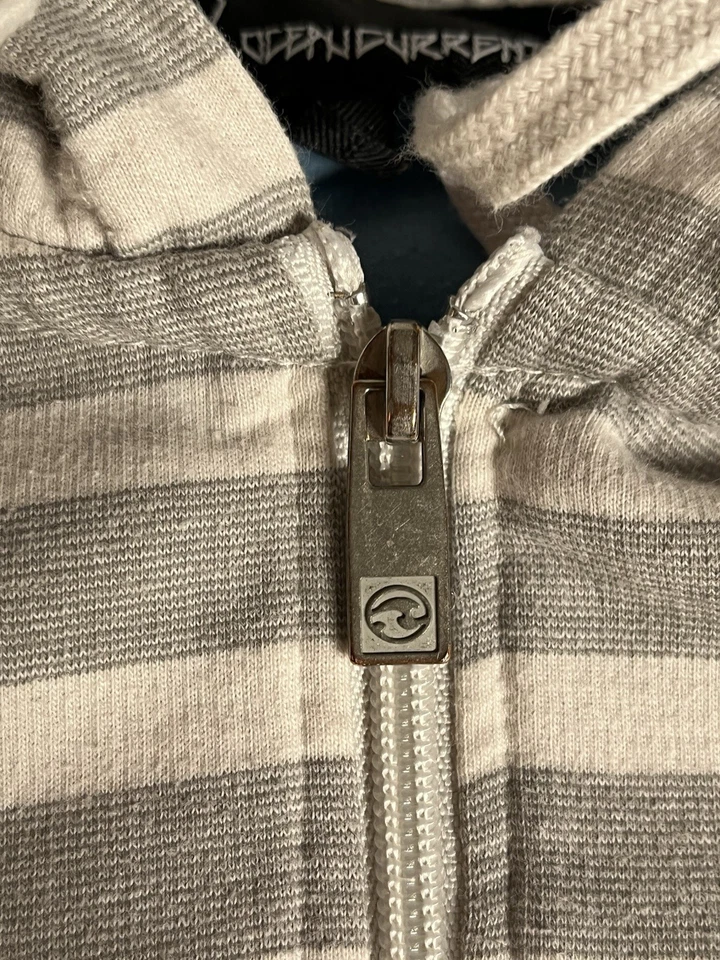 OceanCurrent Y2K Cremallera Multicolor Rayas Estilo Surfista Foto 3 de 4