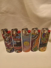BIC Full Size Assorted Lighters Set Of 5 (lot 103)