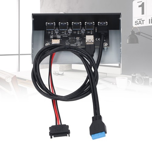 Front Panel USB Hub 5xUSB3.2 GEN1 19 Pin 5.25in Optical Drive Front Panel Fo SAL - Afbeelding 11 van 24