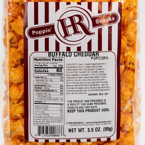 Palomitas de maíz Buffalo Cheddar | 3,5 oz | HR Poppin' Snacks - Imagen 5 de 6