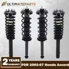 Front & Rear Complete Shock Struts w/ Spring For 2003-07 Honda Accord 2.4L 3.0L