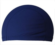 Lycra Nylon Fabric ADULT Size MENS WOMENS Unisex NAVY BLUE Swim Cap Swimming Hat