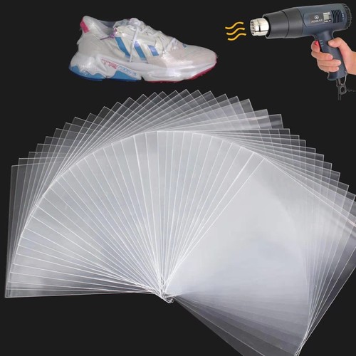 100Pcs 10X14 Inch Clear PVC Heat Shrink Wrap for Shoes Soap Book Bath Bombs