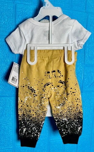 MINI FRESH BABY INFANT 3 PC SET TOP PANTS AND SHOE SIZE 6 - 9 MONTHS - Picture 3 of 3