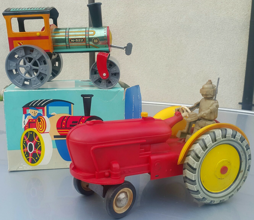 VINTAGE Polish TOY DUMP TRUCK FRICTION POWERED 1960  POLAND SOVIET ERA ZABAWKI - Picture 16 of 24