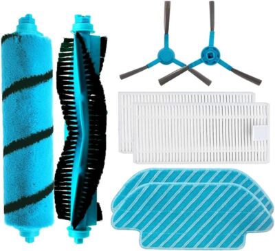 Roller Brush Side Brush Mop Pads for Cecotec Conga 4090 Vacuum Cleaner