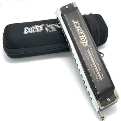 EASTTOP Chromatic Harmonica T16-64K 16Holes 64Tone Professional Mouth Organ C