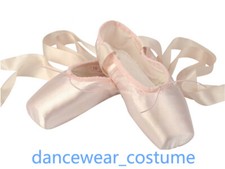 Ladies Girls Hard Bottom Ballet Pointe Shoes Professional Satin Dance Toe Shoes