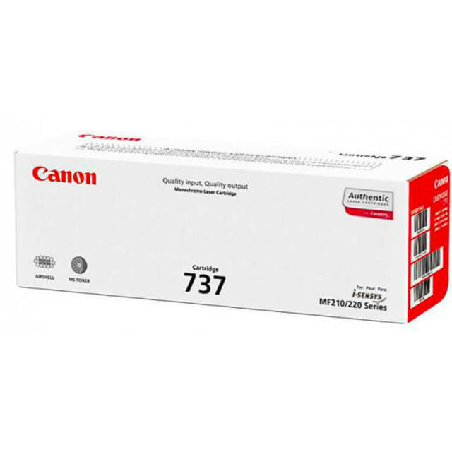 canon 737 toner yield