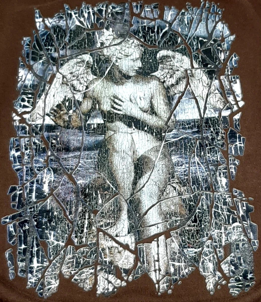 Jean Paul GAULTIER CLASSIQUE Angel pattern damage processing T-shirt Size 40