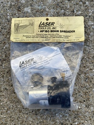 Laser Tools Co. Laser Hand Level AP180 Beam Spreader Attachment, NEW