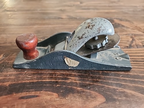Vintage Wood Plane C-2 6.5 Inch With Blade, Carpentry, Carpenter, Cabin